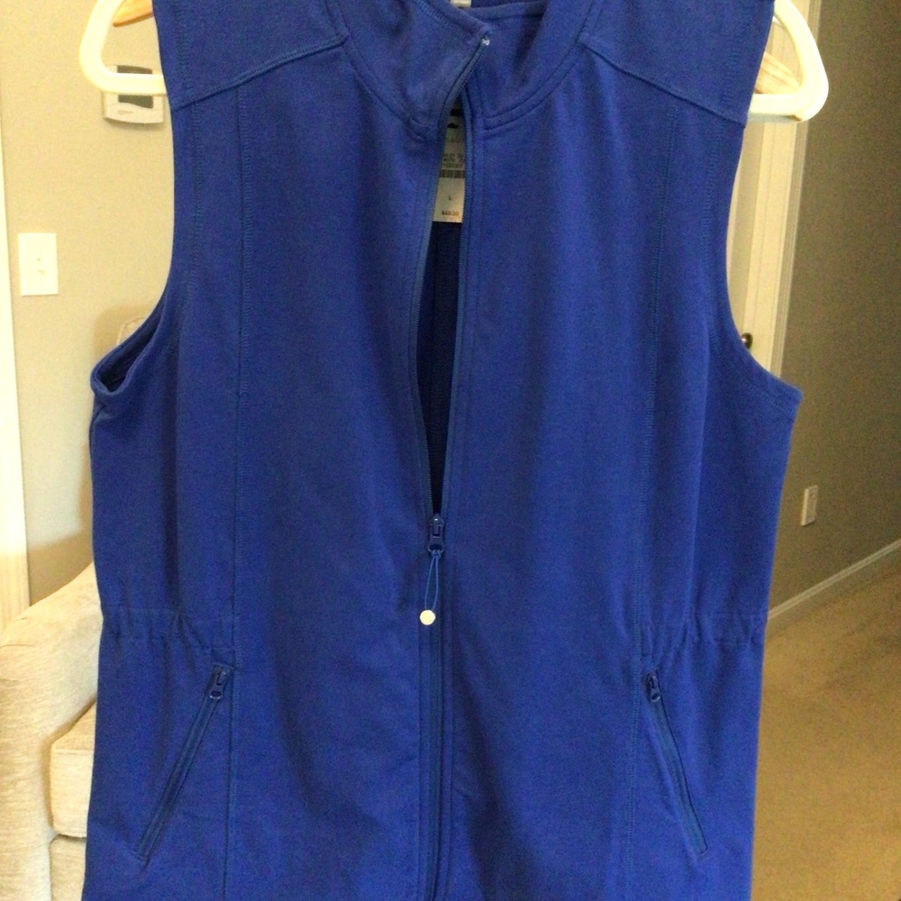 T Talbots Royal Blue Vest, Sz L